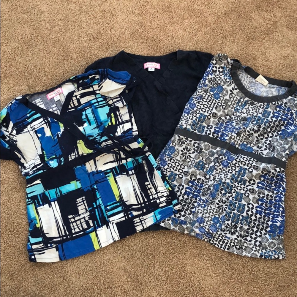 Nursing scrub tops